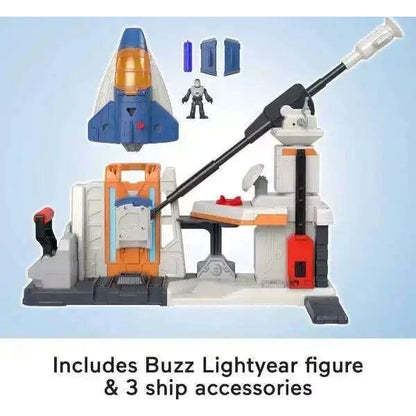 Fisher Price Imaginext and Disney Buzz LightYear Star Command Playset for pre-schoolers with Lights and Sounds, 3 Years and up