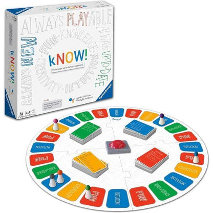 Ravensburger kNOW! Interactive Quiz Game Powered by Google Assistant for Adults and Kids, 3 to 6 palyers, Age 10 Years and Up - English Edition