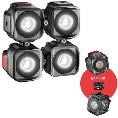 JOBY JB01578-BWW Beamo,Mini LED Light for Smartphone and Mirrorless Camera - Compact,Magnetic,Bluetooth,Waterproof,for Vlogging,Photo and Video Content Creation