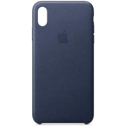 Apple Leather Case (For iPhone XS Max) - Midnight Blue