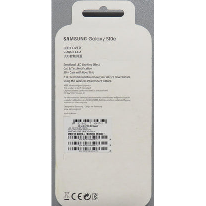 Samsung Galaxy S10e LED Cover – Official Samsung Galaxy S10e Case/Protective Case with LED Display and Light Show – Black