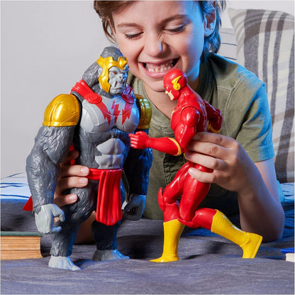 DC Comics, Batman vs. Gorilla Grodd 4-Pack, 30-cm Action Figures (Batman, The Flash, Gorilla Grodd, King Shark), Kids' Toys for Boys and Girls Aged 3 and Up