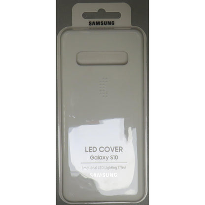 Samsung Galaxy S10 LED Cover – Official Samsung Galaxy S10 Case/Protective Case with LED Display and Light Show – White