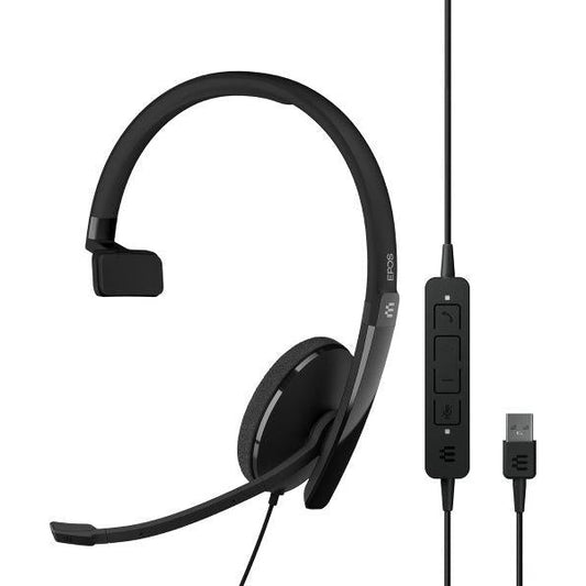 EPOS I SENNHEISER ADAPT 130 USB II - Headset - on-ear - wired - USB - black - Optimised for UC