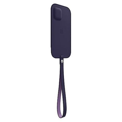 Apple Leather Sleeve with MagSafe (for iPhone 12 mini) - Deep Violet