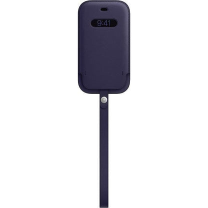 Apple Leather Sleeve with MagSafe (for iPhone 12 mini) - Deep Violet