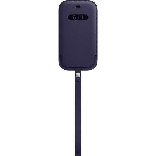 Apple Leather Sleeve with MagSafe (for iPhone 12 mini) - Deep Violet