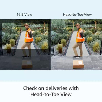 Ring Battery Video Doorbell Plus | DIY Wireless Video Doorbell Camera with 1536p HD Video, Head-To-Toe View, Quick Release Battery Pack | Easy to install (5min)