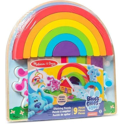 Melissa & Doug Blue's Clues & You! Wooden Rainbow Stacking Puzzle