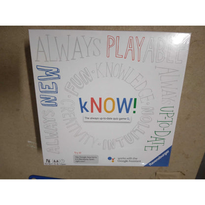 Ravensburger kNOW! Interactive Quiz Game Powered by Google Assistant for Adults and Kids, 3 to 6 palyers, Age 10 Years and Up - English Edition