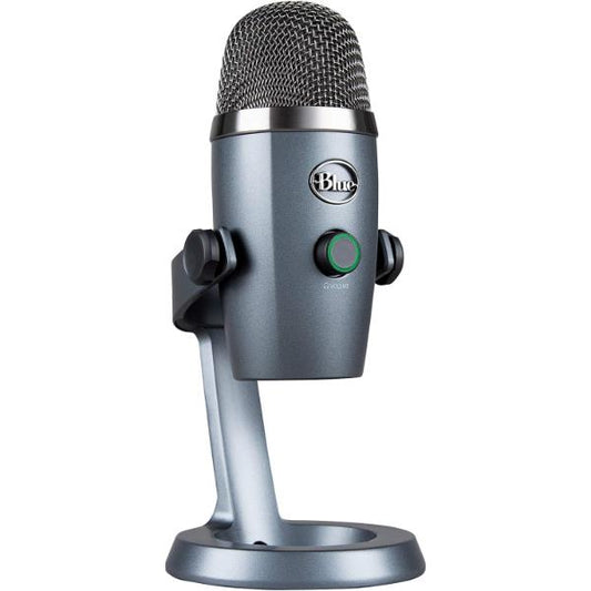 Blue Yeti Nano Premium USB Mic for Recording, Streaming, Gaming, Podcasting on PC and Mac, Condenser Microphone with Blue VO!CE Effects, Cardioid and Omni, No-Latency Monitoring - Grey