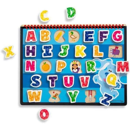Melissa & Doug Blue's Clues & You! Wooden Chunky Puzzle - Alphabet
