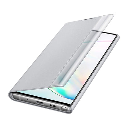 Samsung Original Galaxy Note 10 Clear View Cover Case - Silver