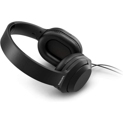 PHILIPS Audio H2005BK/00 Over-Ear Stereo Headphones Wired (2 m Cable, 40 mm Neodymium Drivers, Passive Noise Isolation, Adjustable Headband, Lightweight) Black Like New Condition