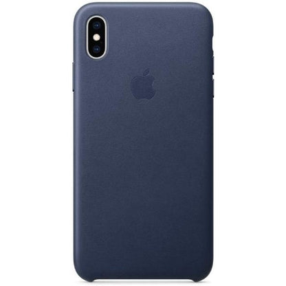 Apple Leather Case (For iPhone XS Max) - Midnight Blue