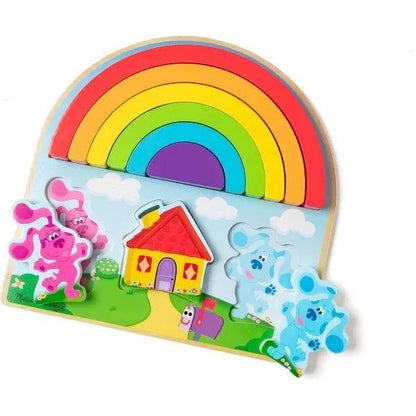 Melissa & Doug Blue's Clues & You! Wooden Rainbow Stacking Puzzle