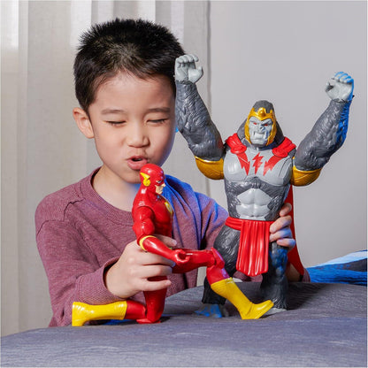 DC Comics, Batman vs. Gorilla Grodd 4-Pack, 30-cm Action Figures (Batman, The Flash, Gorilla Grodd, King Shark), Kids' Toys for Boys and Girls Aged 3 and Up