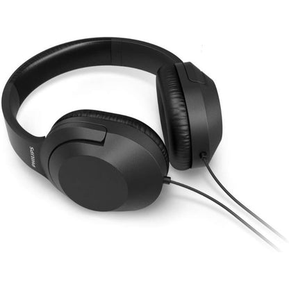 PHILIPS Audio H2005BK/00 Over-Ear Stereo Headphones Wired (2 m Cable, 40 mm Neodymium Drivers, Passive Noise Isolation, Adjustable Headband, Lightweight) Black Like New Condition