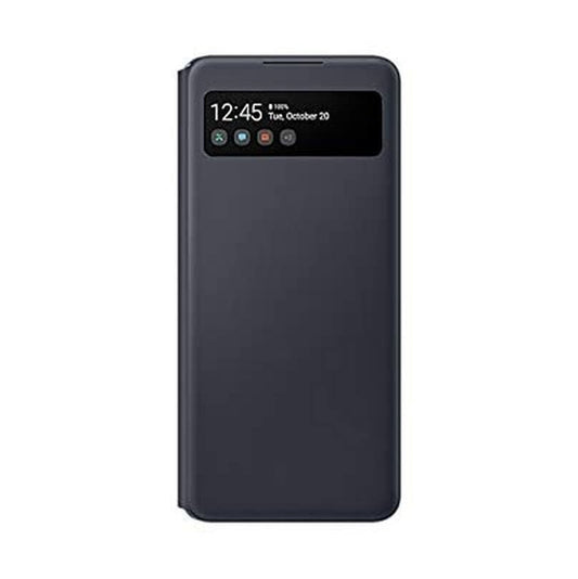 Samsung Galaxy A42 5G S View Wallet Cover, Smart Sensor, Hidden Pockets, Full Protection, Sleek Design, Black