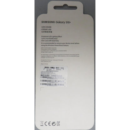 Samsung Galaxy S10+ LED Cover – Official Samsung Galaxy S10+ Case/Protective Case with LED Display and Light Show – Black