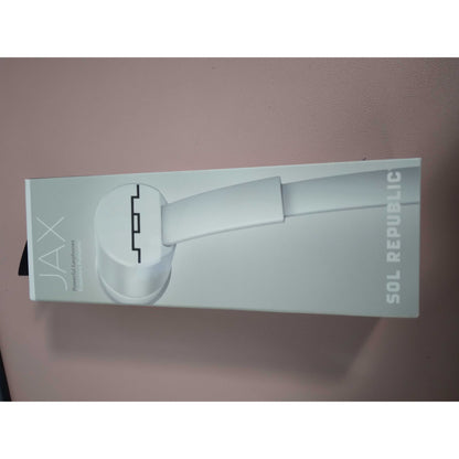 Sol Republic Jax Binaural Headset with White Wired Headphones and Microphone (Wired, Earphone, Binaural, In-ear, White)