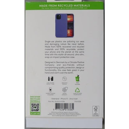 dbramante1928 Greenland - Compatible with iPhone - Made from 100% recycled plastic - All-around, slim, snap-on, impact protection case