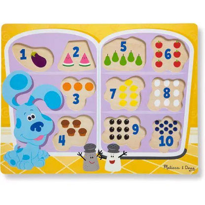 Melissa & Doug Blue's Clues & You! Wooden Chunky Puzzle - Fridge Food