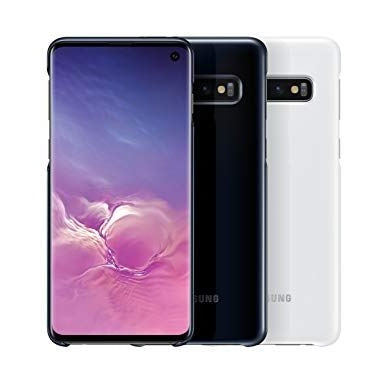 Samsung Galaxy S10 LED Cover – Official Samsung Galaxy S10 Case/Protective Case with LED Display and Light Show – White