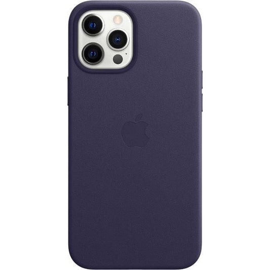 Apple Leather Case with MagSafe (for iPhone 12 Pro Max) - Deep Violet