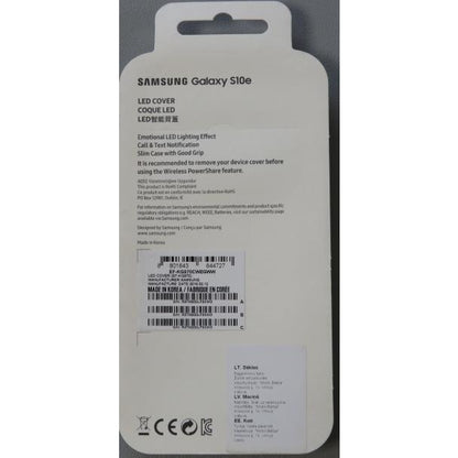 Samsung Galaxy S10e LED Cover – Official Samsung Galaxy S10e Case/Protective Case with LED Display and Light Show – White