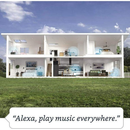 Echo (4th generation) | Premium sound Wi-Fi and Bluetooth smart speaker with smart home hub and Alexa | Glacier White