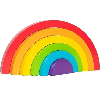 Melissa & Doug Blue's Clues & You! Wooden Rainbow Stacking Puzzle