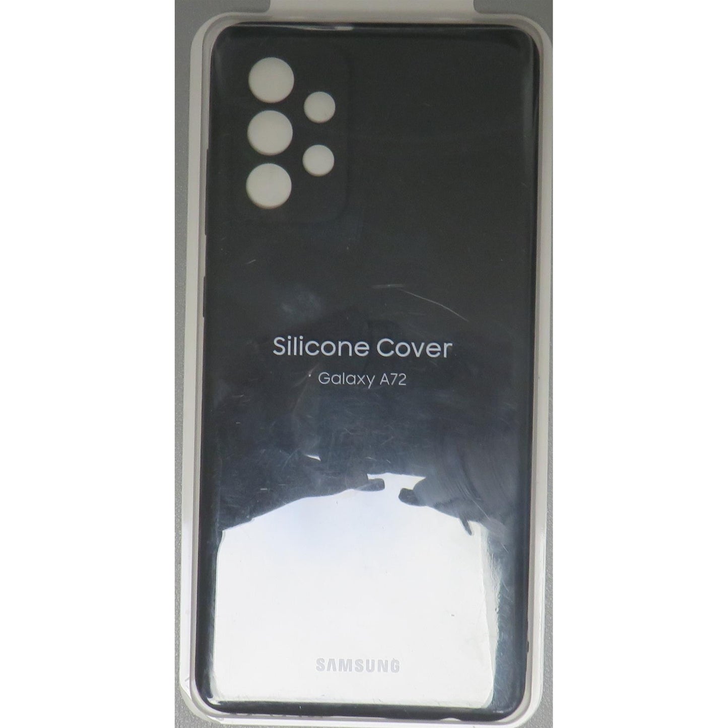 Samsung compatible A72 Silicone Cover Black