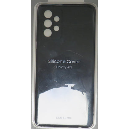 Samsung compatible A72 Silicone Cover Black
